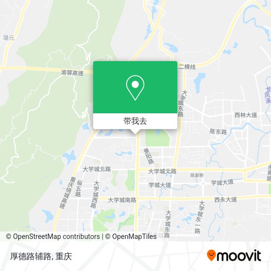 厚德路辅路地图