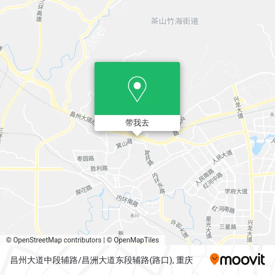 昌州大道中段辅路/昌洲大道东段辅路(路口)地图