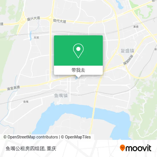 鱼嘴公租房四组团地图