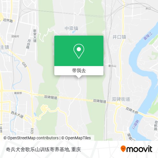 奇兵犬舍歌乐山训练寄养基地地图