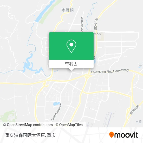 重庆港森国际大酒店地图