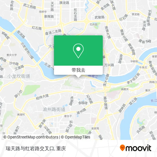 瑞天路与红岩路交叉口地图