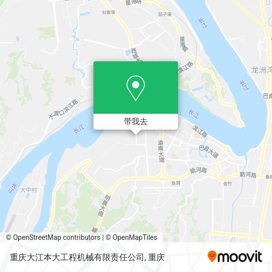 重庆大江本大工程机械有限责任公司地图