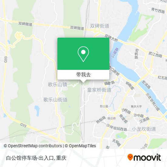 白公馆停车场-出入口地图