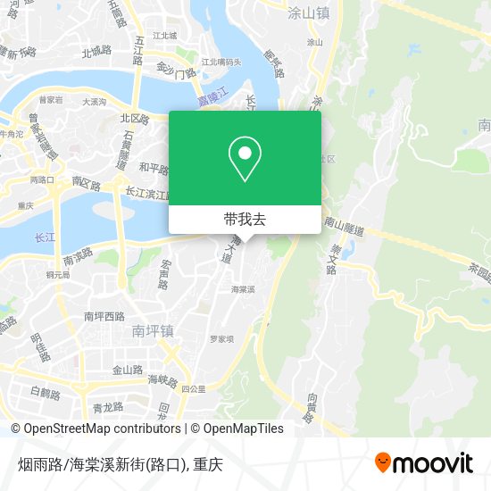 烟雨路/海棠溪新街(路口)地图