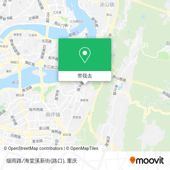 烟雨路/海棠溪新街(路口)地图