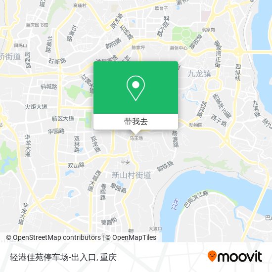 轻港佳苑停车场-出入口地图