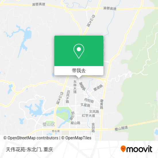 天伟花苑-东北门地图