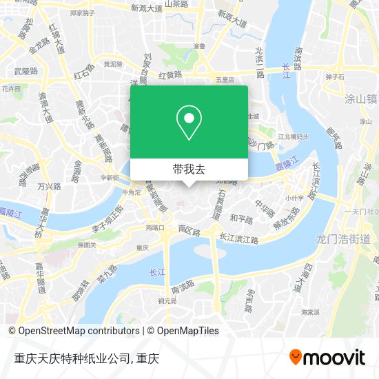 重庆天庆特种纸业公司地图