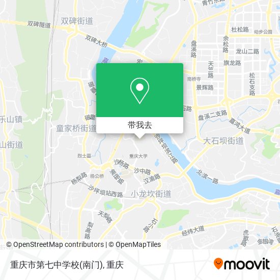 重庆市第七中学校(南门)地图