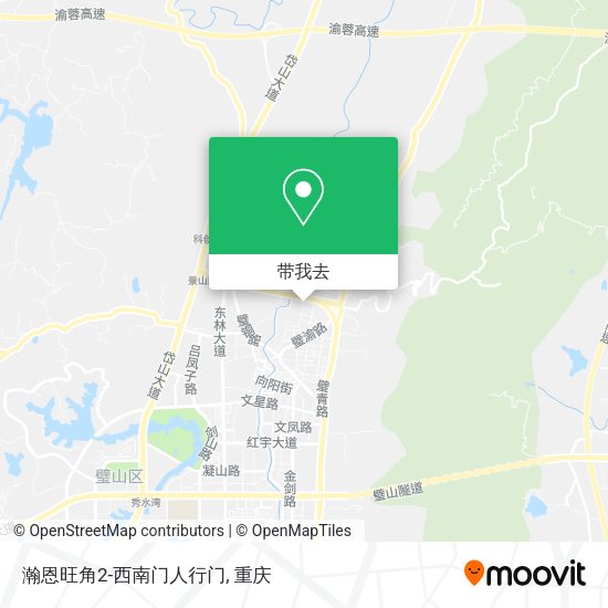 瀚恩旺角2-西南门人行门地图