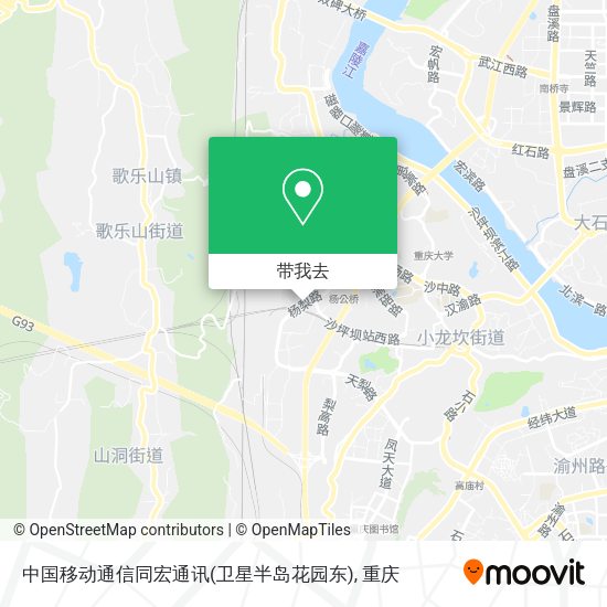 中国移动通信同宏通讯(卫星半岛花园东)地图