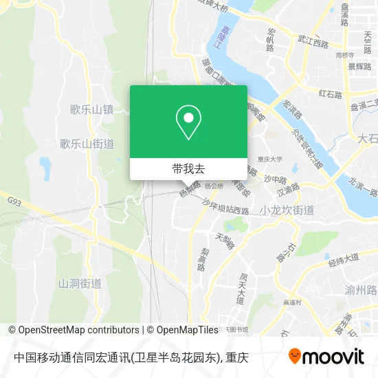 中国移动通信同宏通讯(卫星半岛花园东)地图