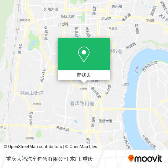 重庆大福汽车销售有限公司-东门地图
