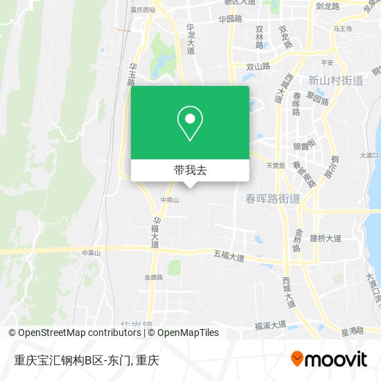 重庆宝汇钢构B区-东门地图