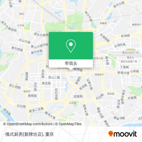 俄式厨房(新牌坊店)地图