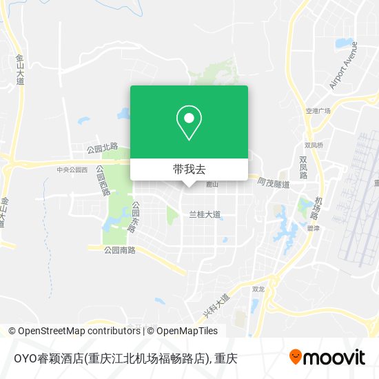 OYO睿颖酒店(重庆江北机场福畅路店)地图