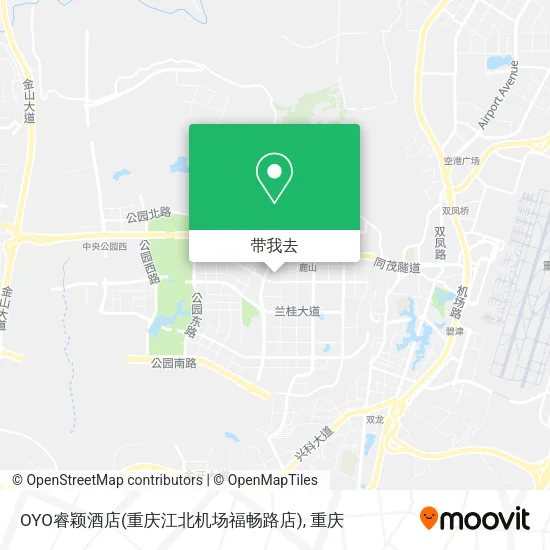 OYO睿颖酒店(重庆江北机场福畅路店)地图