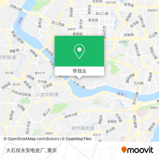 大石坝永安电瓷厂地图
