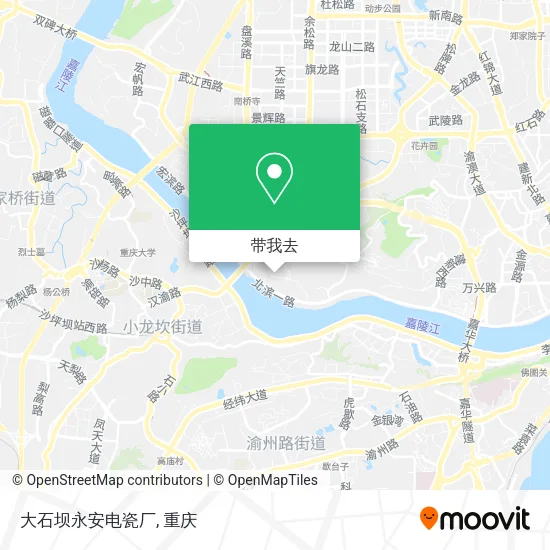 大石坝永安电瓷厂地图