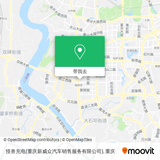 怪兽充电(重庆新威众汽车销售服务有限公司)地图
