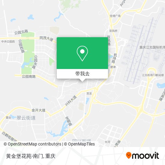 黄金堡花苑-南门地图