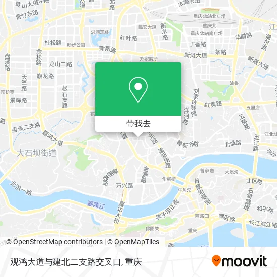 观鸿大道与建北二支路交叉口地图