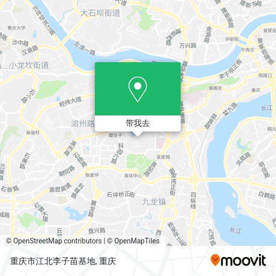 重庆市江北李子苗基地地图
