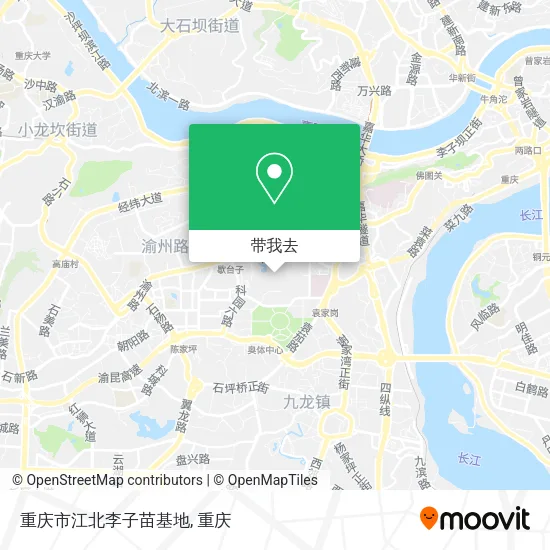 重庆市江北李子苗基地地图