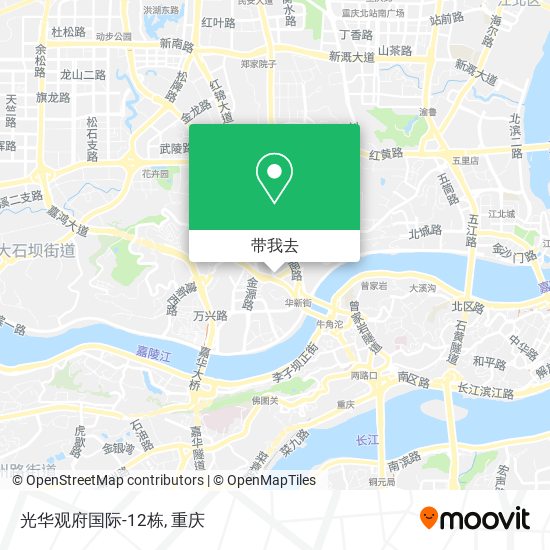 光华观府国际-12栋地图