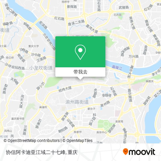 协信阿卡迪亚江域二十七峰地图