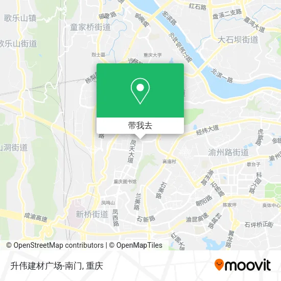 升伟建材广场-南门地图