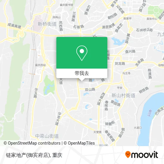 链家地产(御宾府店)地图