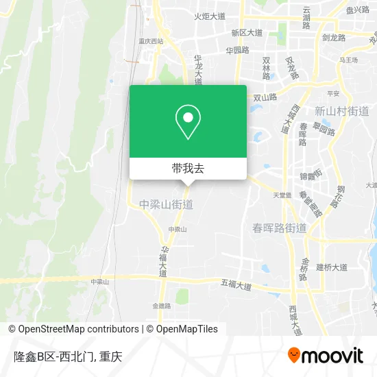 隆鑫B区-西北门地图