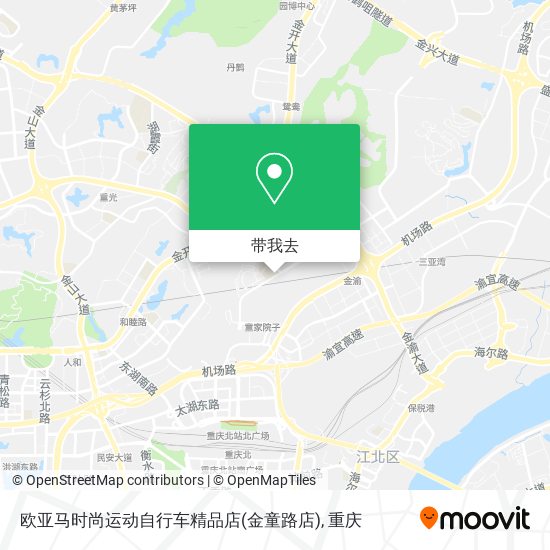 欧亚马时尚运动自行车精品店(金童路店)地图