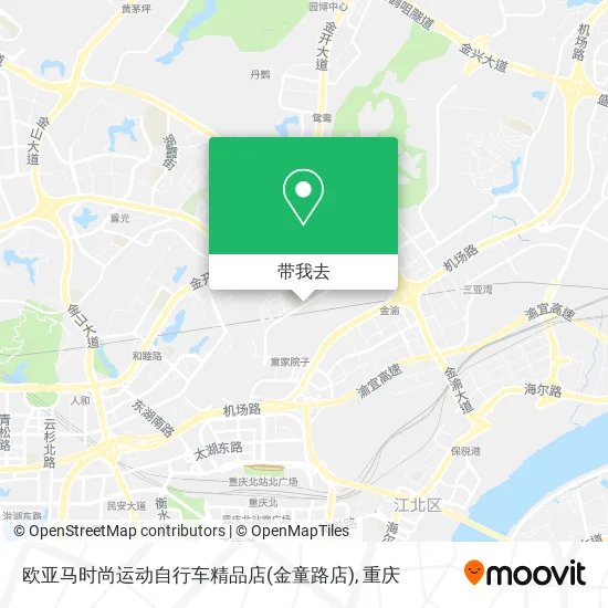 欧亚马时尚运动自行车精品店(金童路店)地图