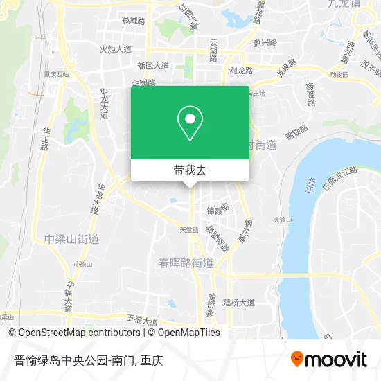 晋愉绿岛中央公园-南门地图