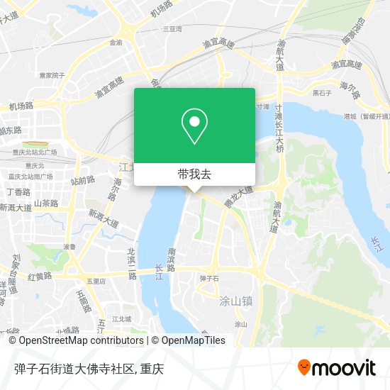 弹子石街道大佛寺社区地图
