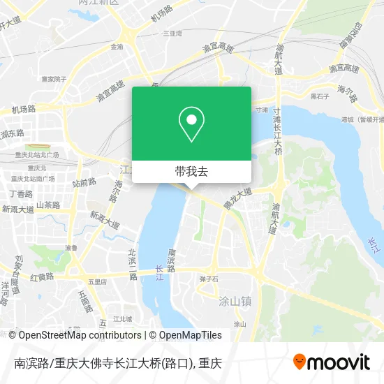 南滨路/重庆大佛寺长江大桥(路口)地图