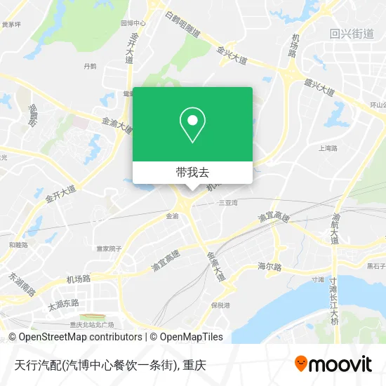 天行汽配(汽博中心餐饮一条街)地图