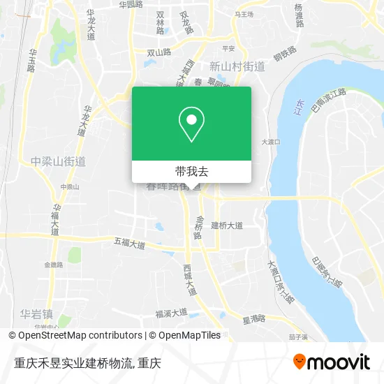 重庆禾昱实业建桥物流地图