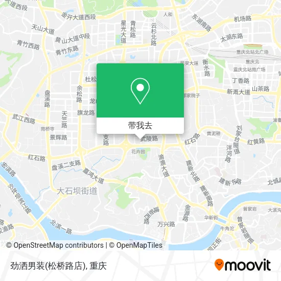 劲洒男装(松桥路店)地图