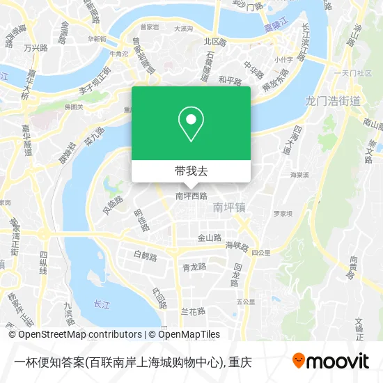 一杯便知答案(百联南岸上海城购物中心)地图