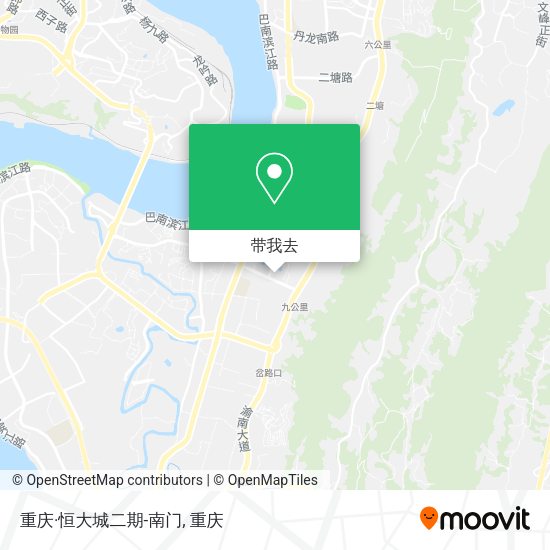 重庆·恒大城二期-南门地图