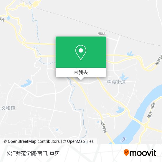 长江师范学院-南门地图