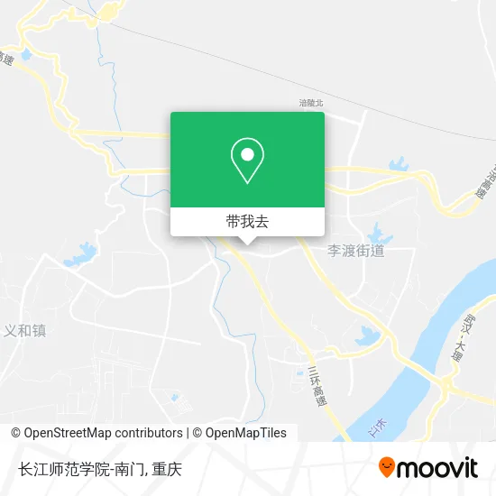 长江师范学院-南门地图