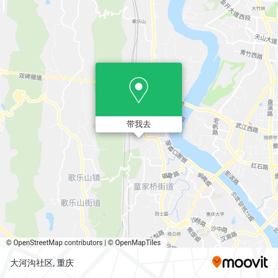 大河沟社区地图