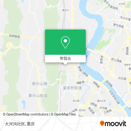 大河沟社区地图