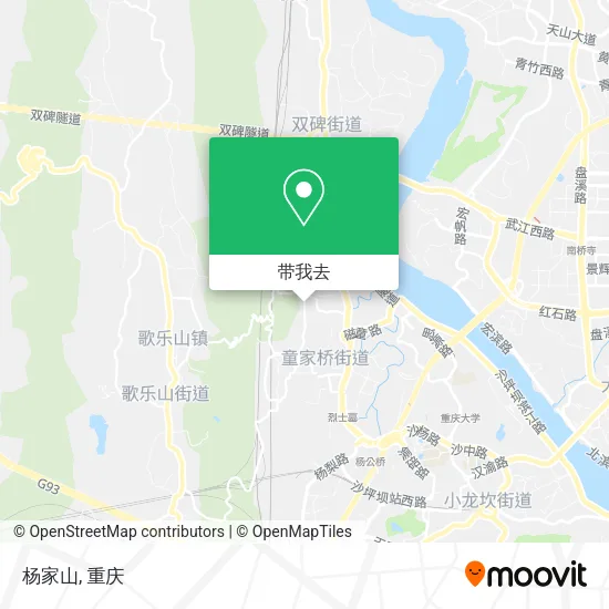 杨家山地图