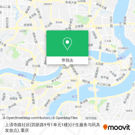 上清寺路社区(四新路9号1单元1楼)(计生服务与药具发放点)地图